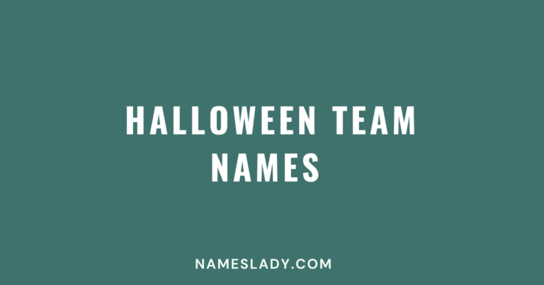 Halloween Team Names