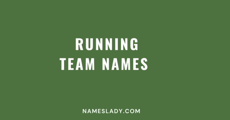 Running Team Names