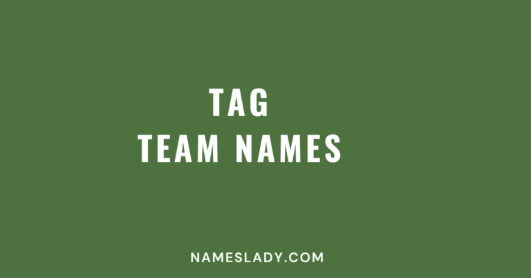 Tag Team Names