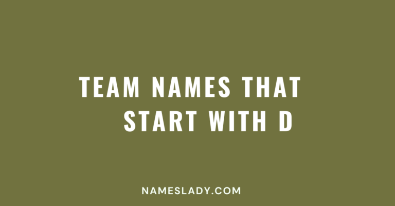 Team Names That Start With D