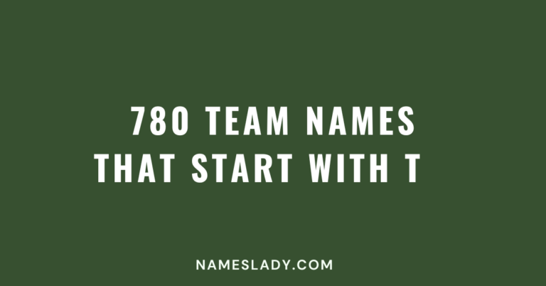 Team Names That Start With T