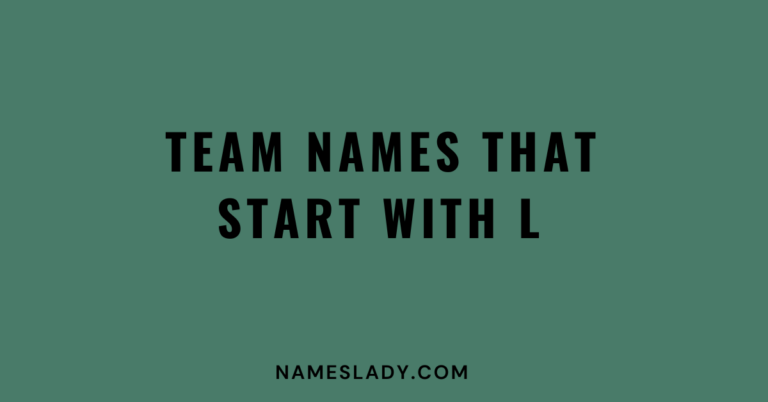 Team Names that Start With L