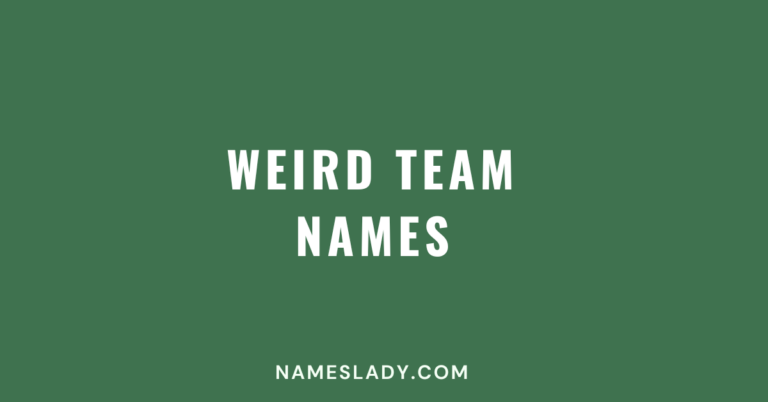 Weird Team Names