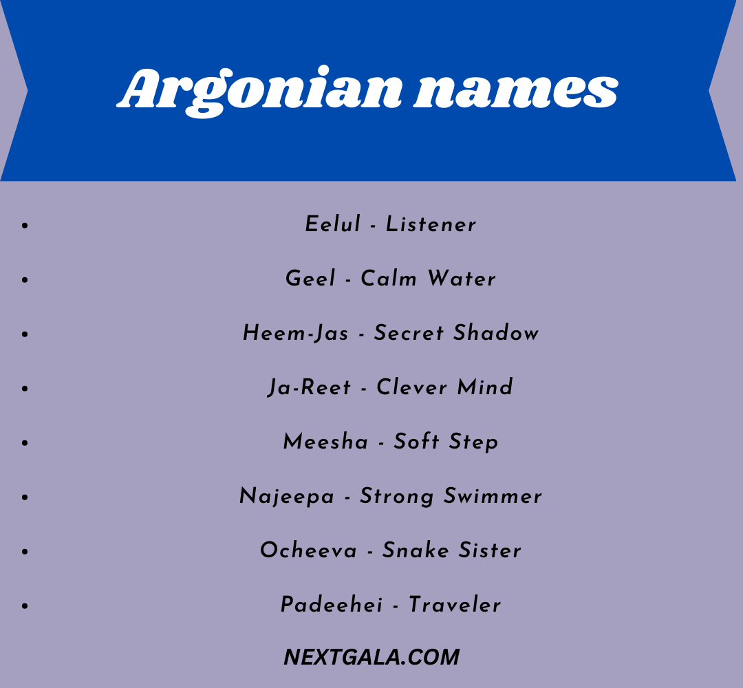 Argonian names