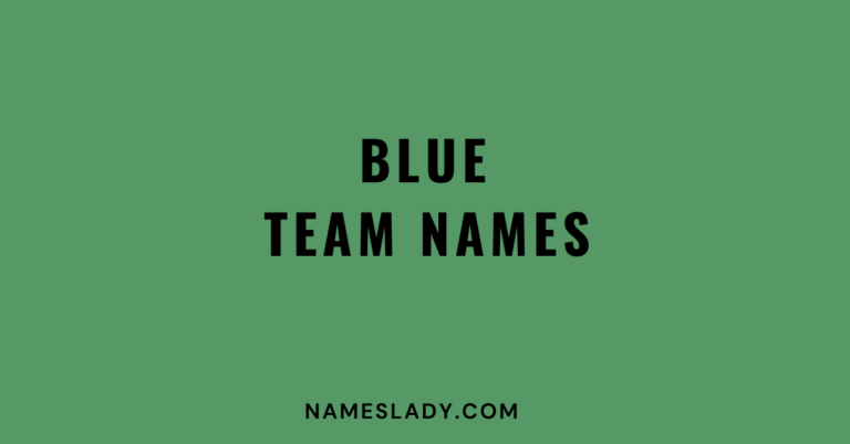 Blue Team Names