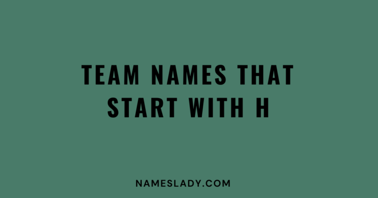 Team Names that Start With H