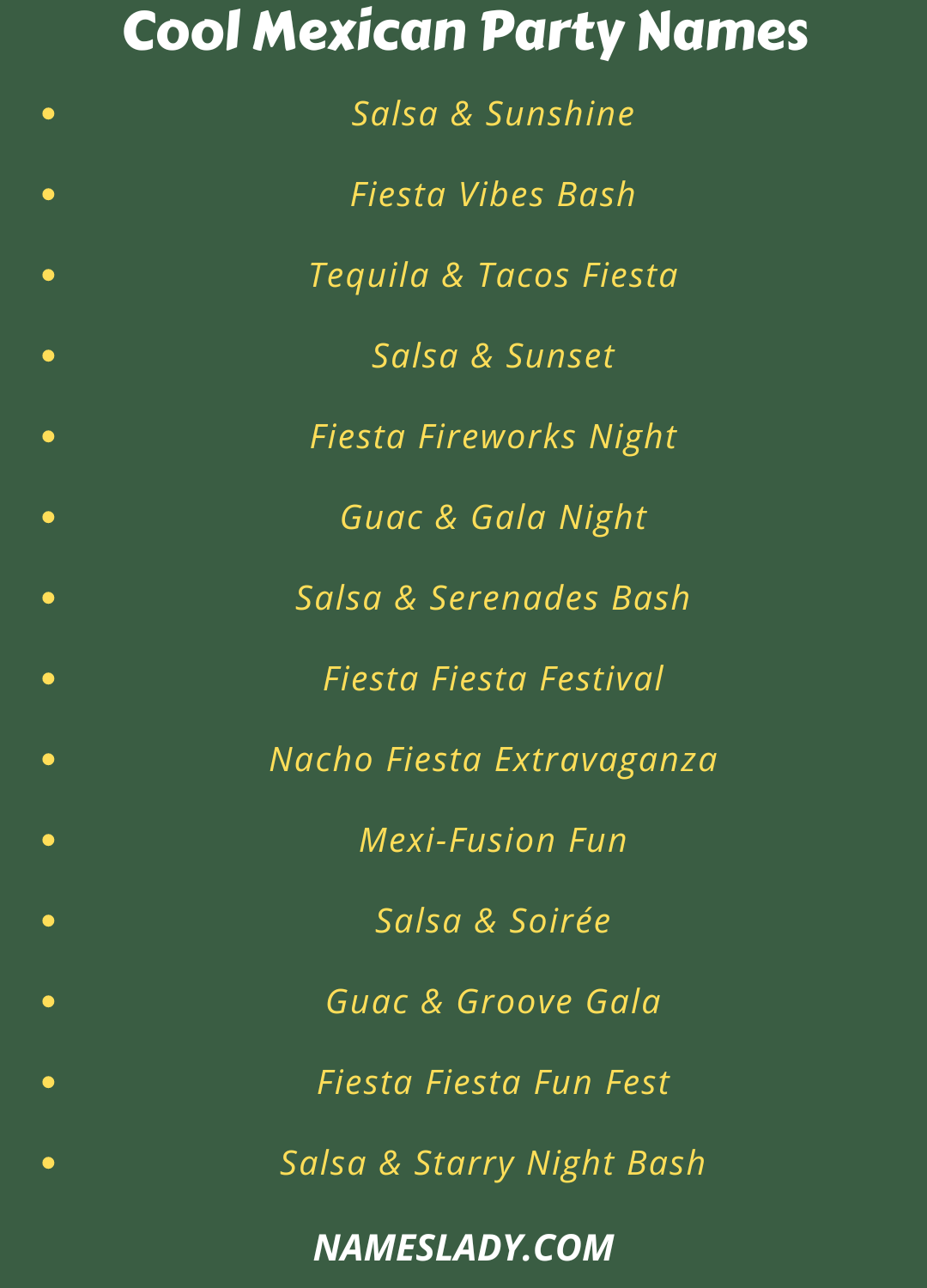 Mexican Party Names